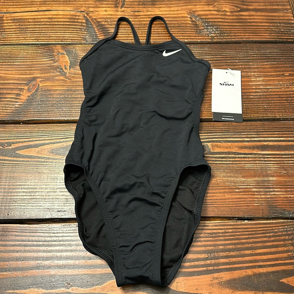 Nike swimsuit black. NWT. Size 24